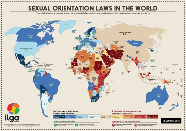 Map of sexual orientation laws