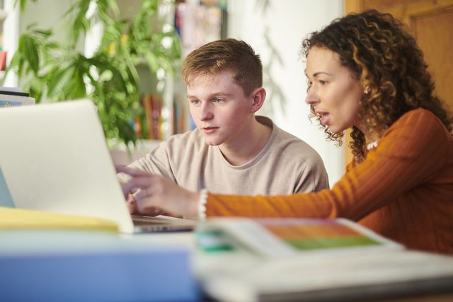 Student and counselor