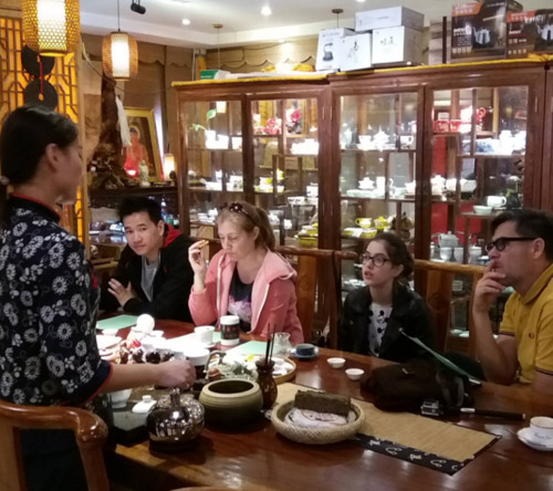 Julia Clegg tea tasting in China