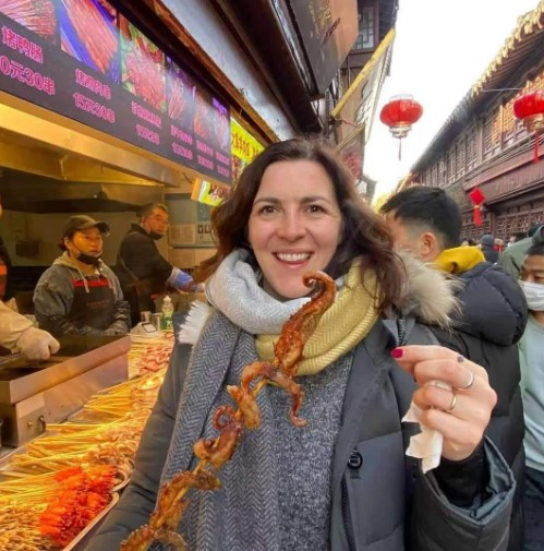 Octopus skewers in a Water Town near Shanghai