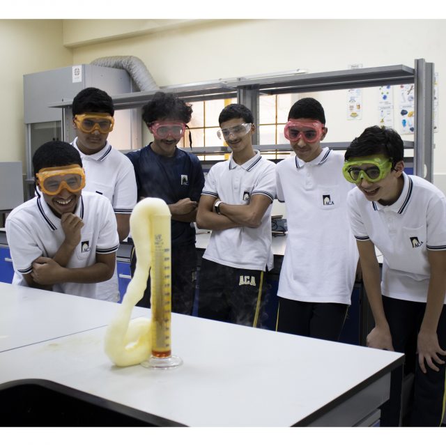 Students in lab