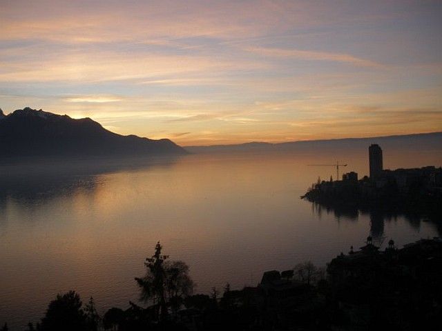 Sunset over Lake Geneva