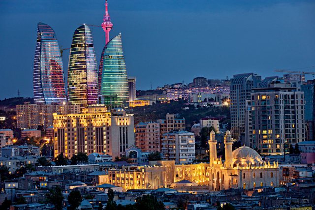 Baku at night