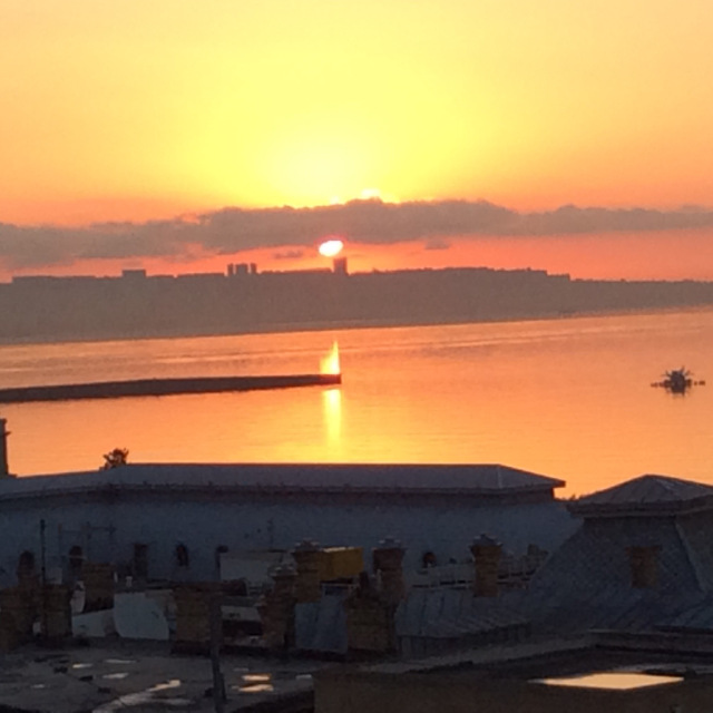 Baku at sunset
