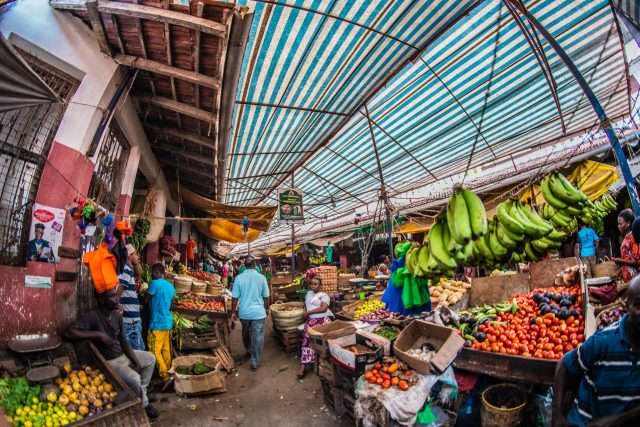 Fruit market in Kenya