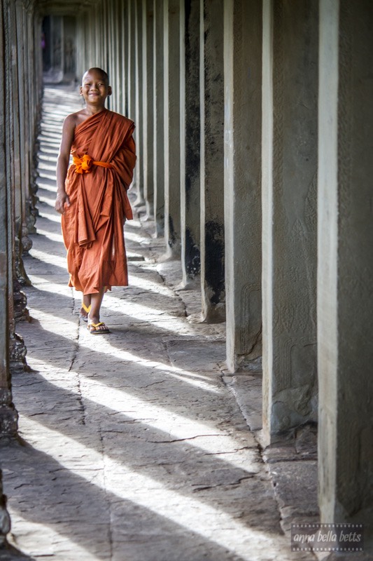 Monk in Angkor Wat